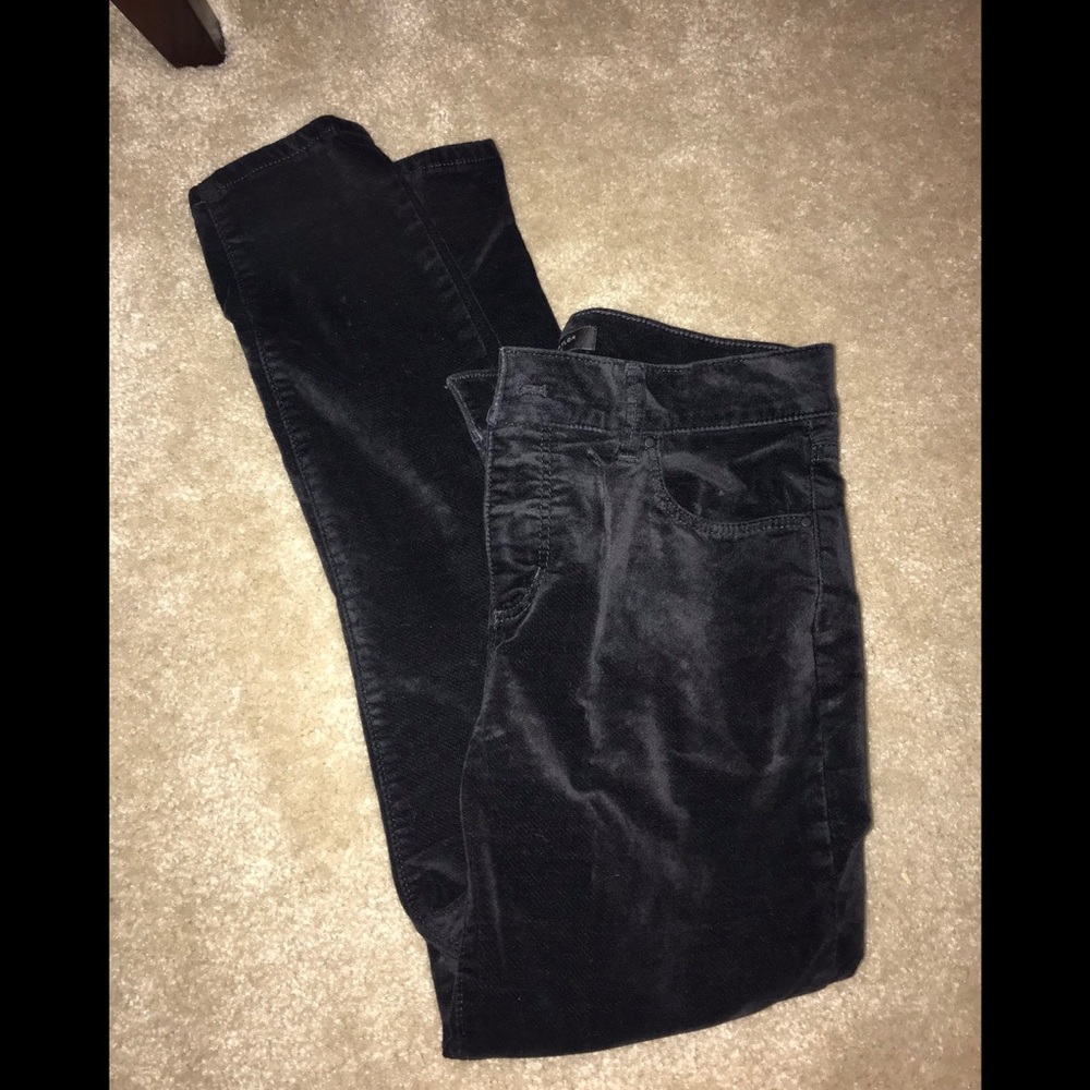 Ann Taylor Loft skinny velvet jeans